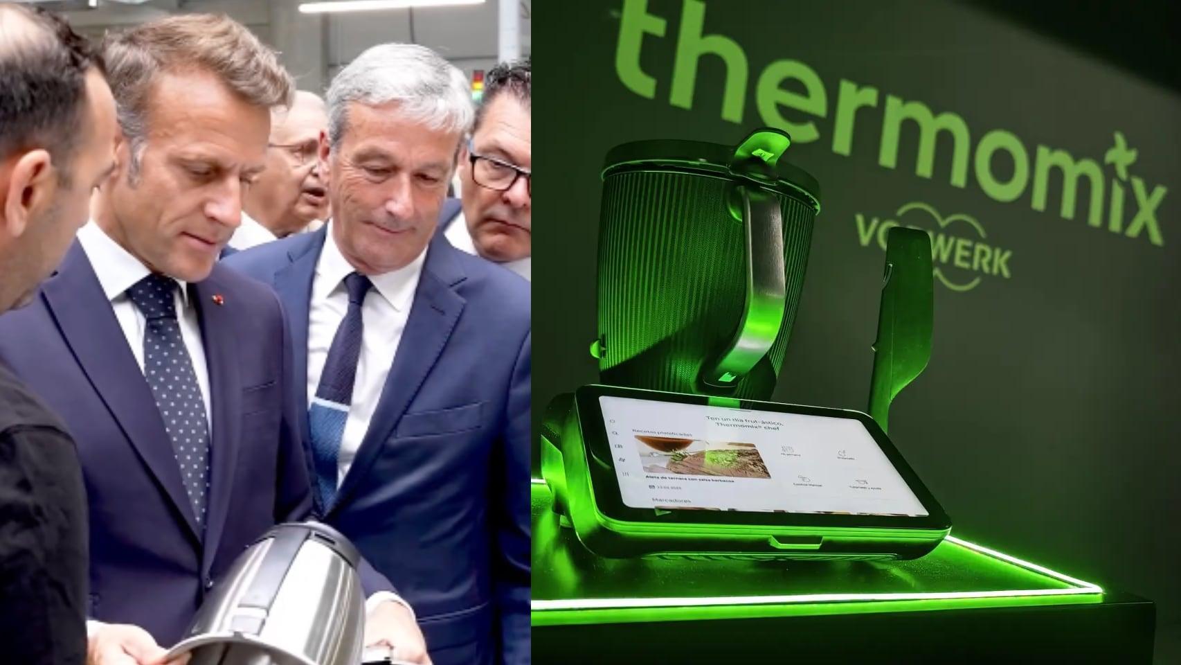 Enmmanuel Macron y Thermomix TM7