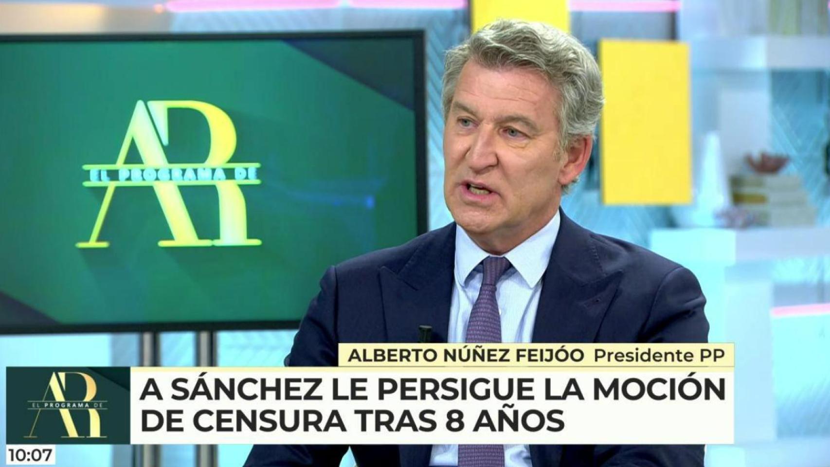 El líder del PP, Alberto Núñez Feijóo.