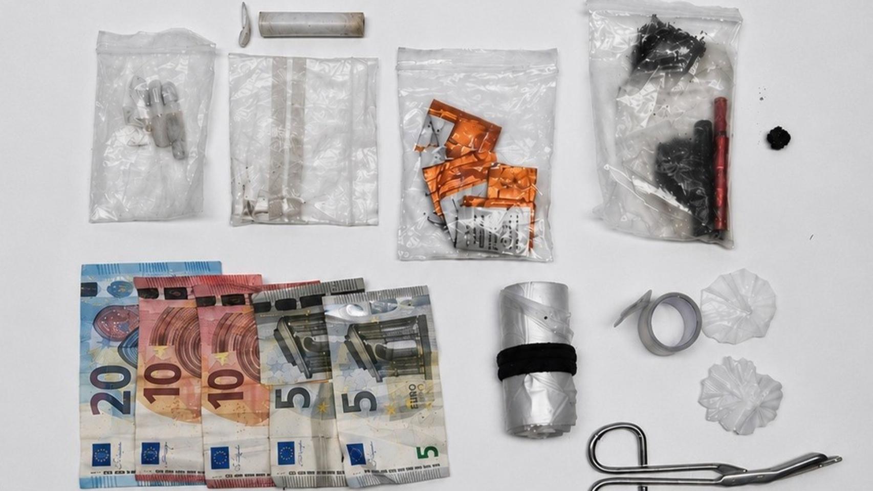 Imagen de parte de lo intervenido en la operación.