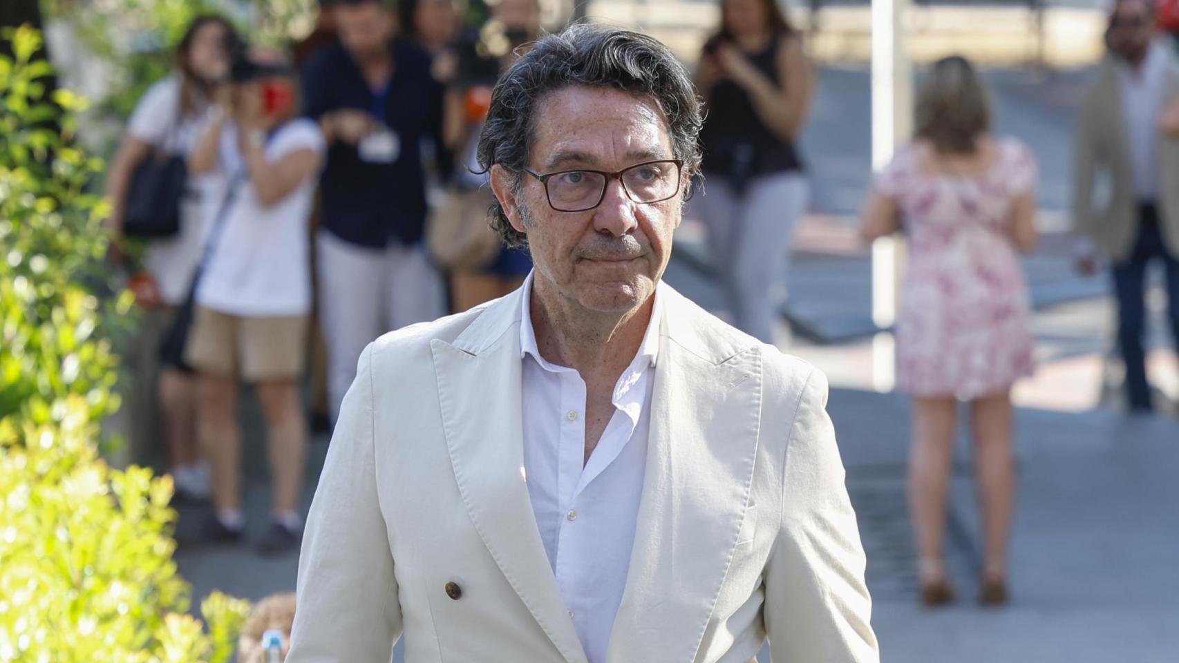 Luis Lorenzo, llegando a los juzgados, este lunes, 1 de junio. 