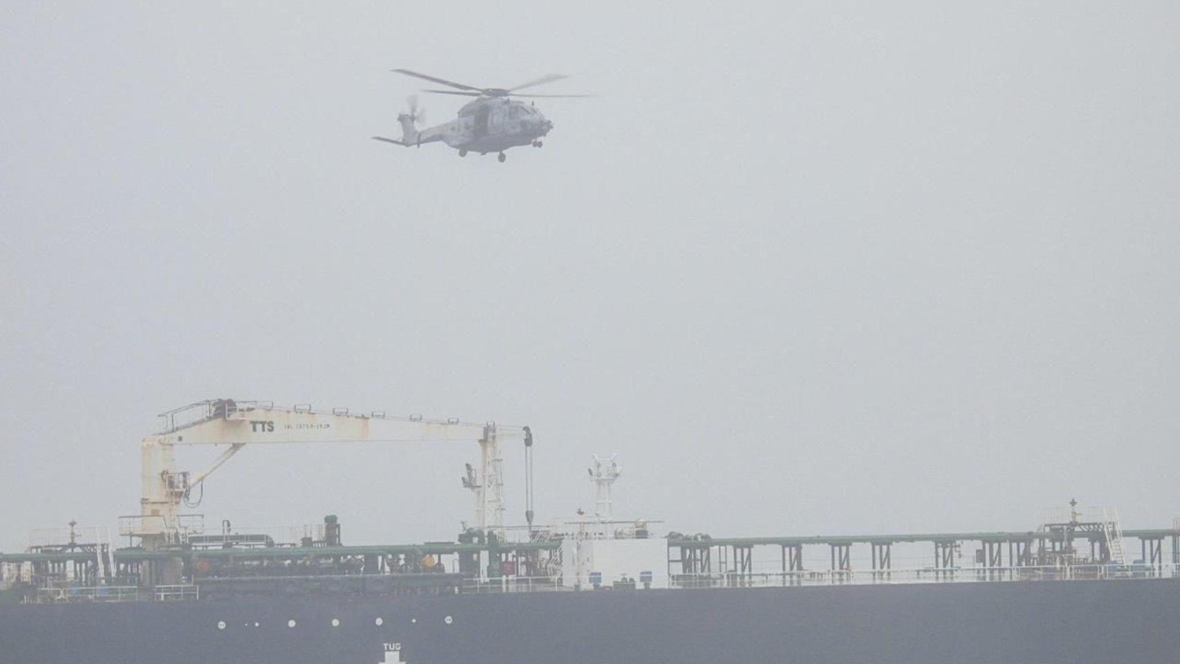 El abordaje del petrolero Tagor por la Marina Nacional de Francia en aguas del Atlántico