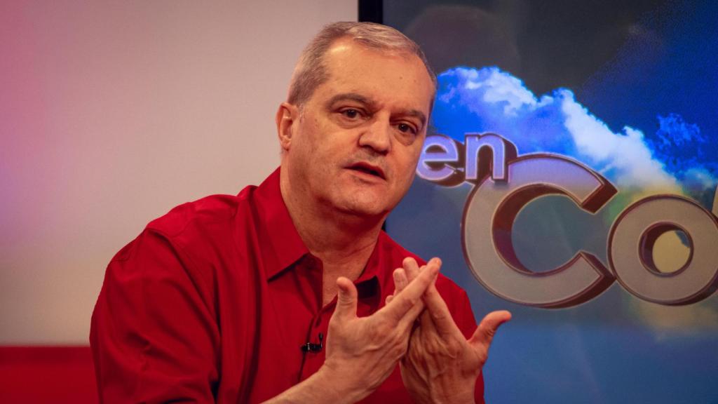 Ramón García en el plató de 'En Compañía'.