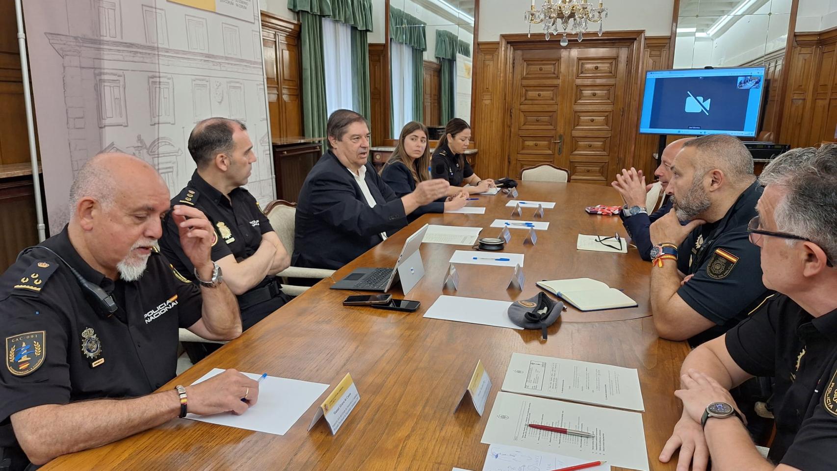 Imagen de la Junta de Seguridad de este lunes.