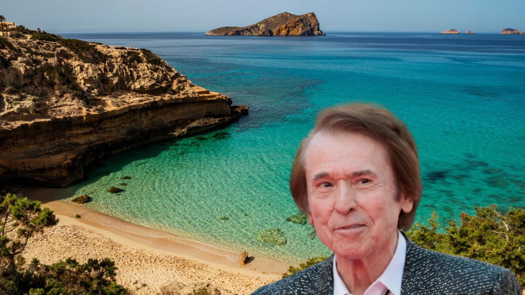 La playa donde desconecta Raphael en un montaje de JALEOS