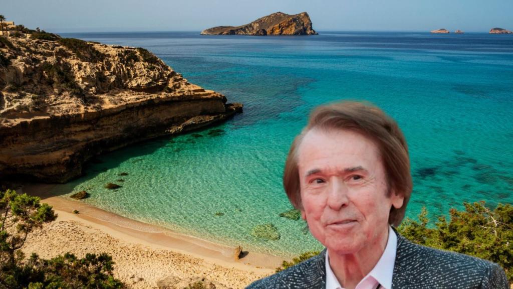 La playa donde desconecta Raphael en un montaje de JALEOS