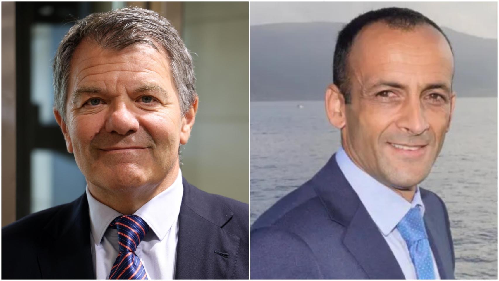 José Antonio Álvarez, nuevo presidente del Puerto de Ferrol, y Francisco Barea, a quien releva.