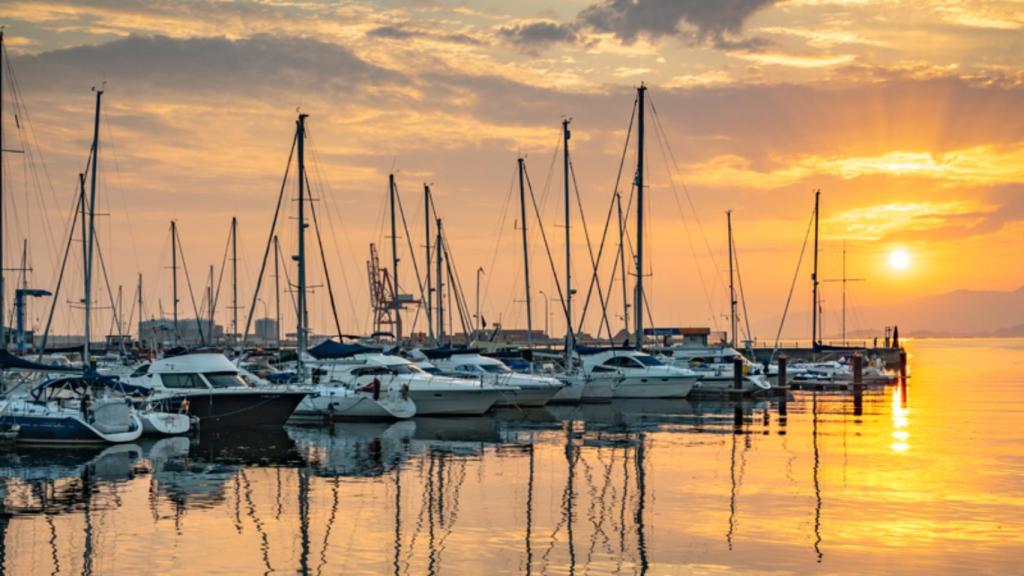 Puerto deportivo de Vilagarcía de Arousa (Pontevedra)