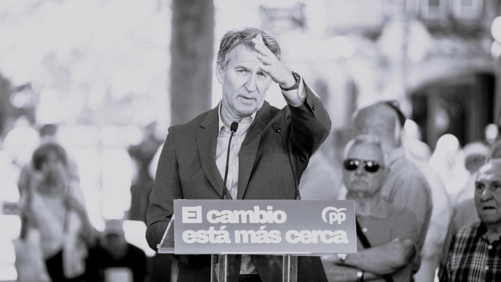 Feijóo, el pasado jueves en Leganés.