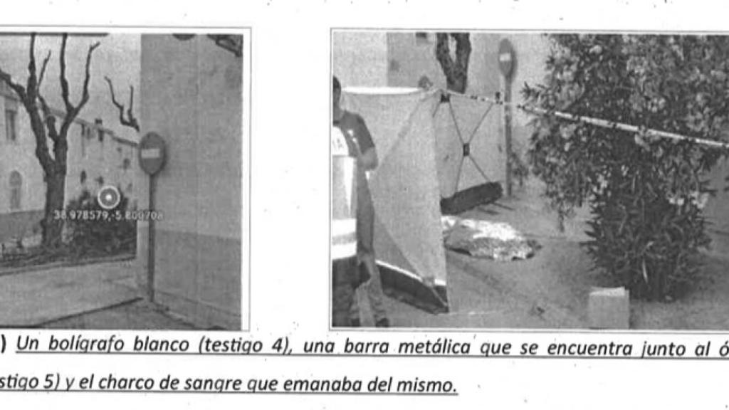 La zona de la Plaza Rafael Alberti de Villanueva de la Serena donde se produjo el ya conocido como 'crimen del cantaor'.