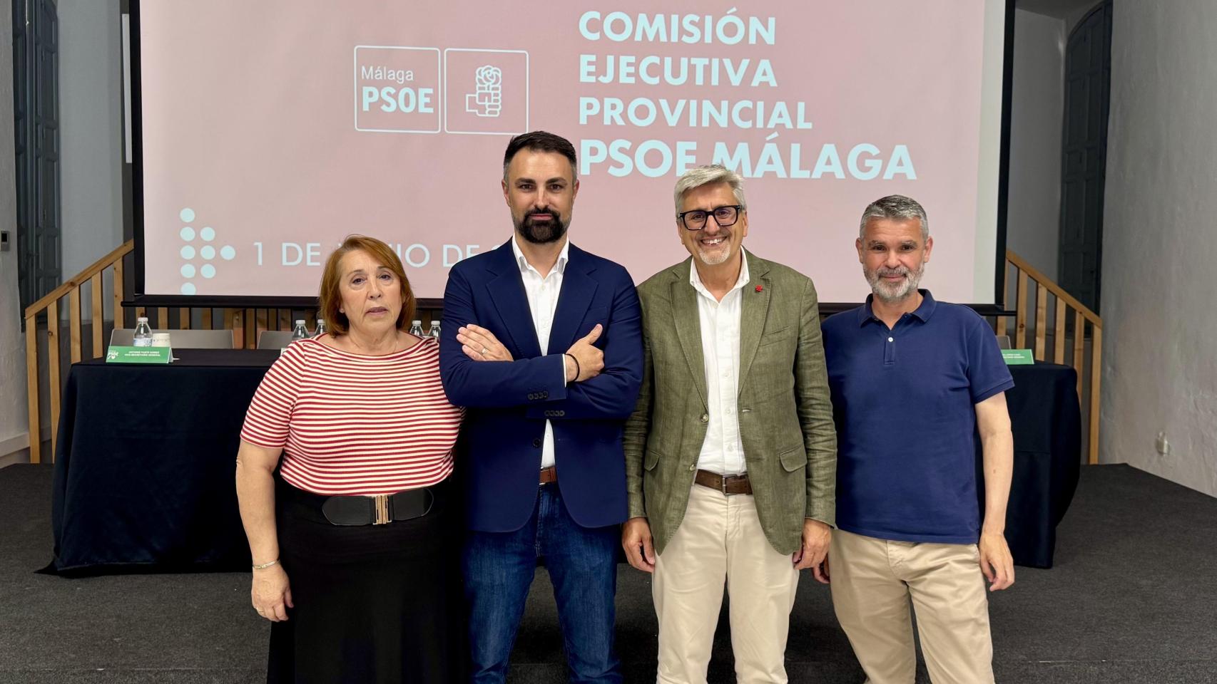 Carmen Martín, Mariano Ruiz, Josele Aguilar y José Bernal.