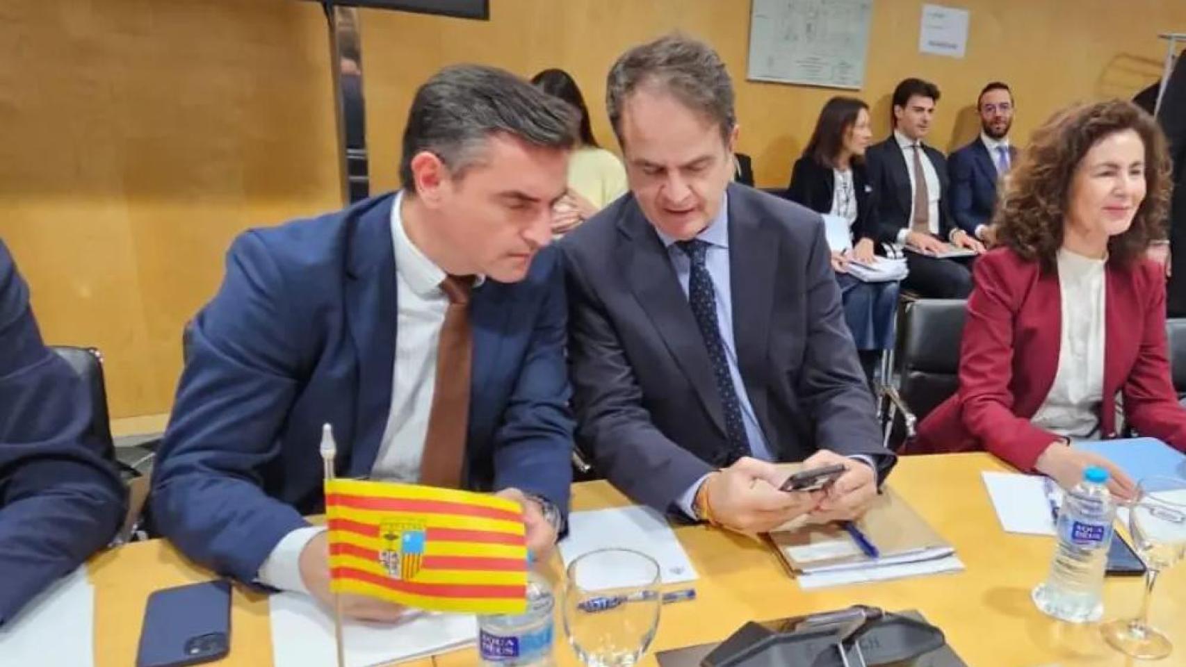 El consejero aragonés de Hacienda, Roberto Bermúdez de Castro, en uno de los últimos consejos de Política Fiscal y Financiera.