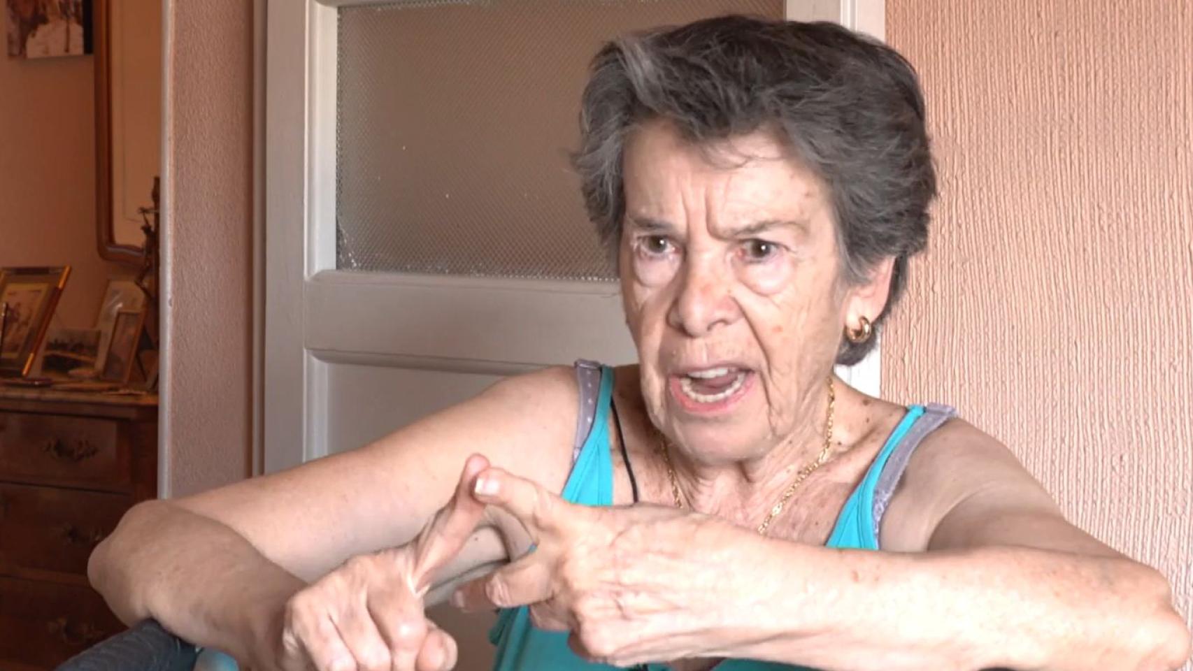Maricarmen, jubilada de 87 años en Madrid.