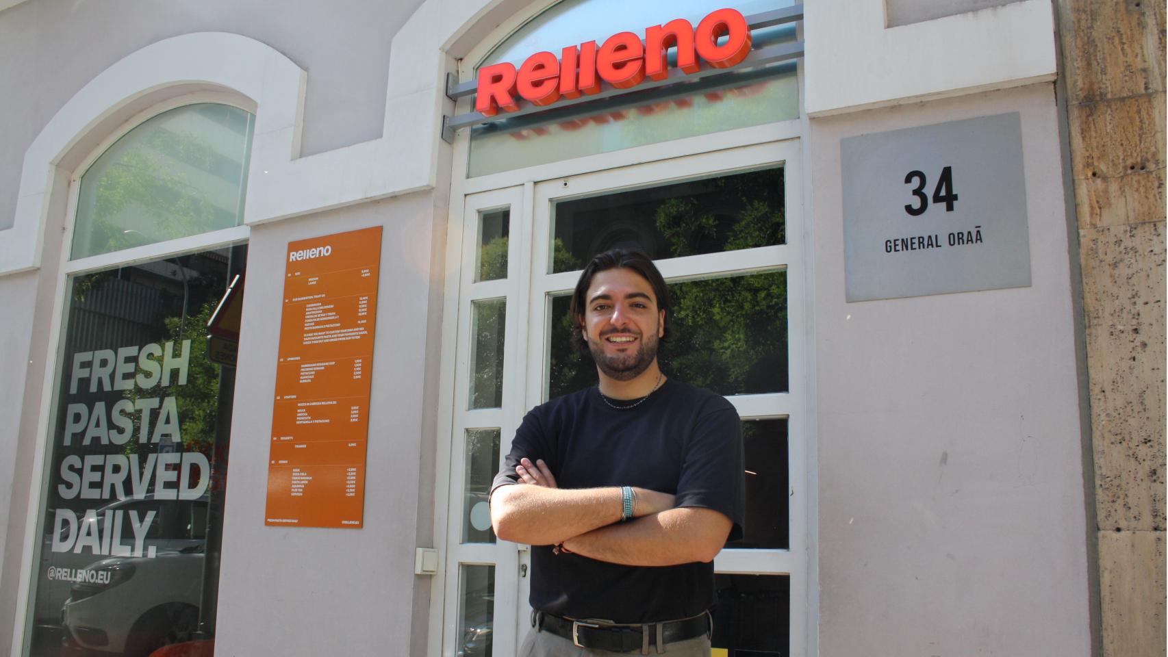 Lorenzo Redaelli en su primer local Relleno en Madrid.