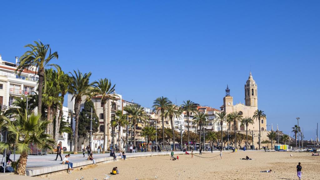 Paseo marítimo de Sitges.