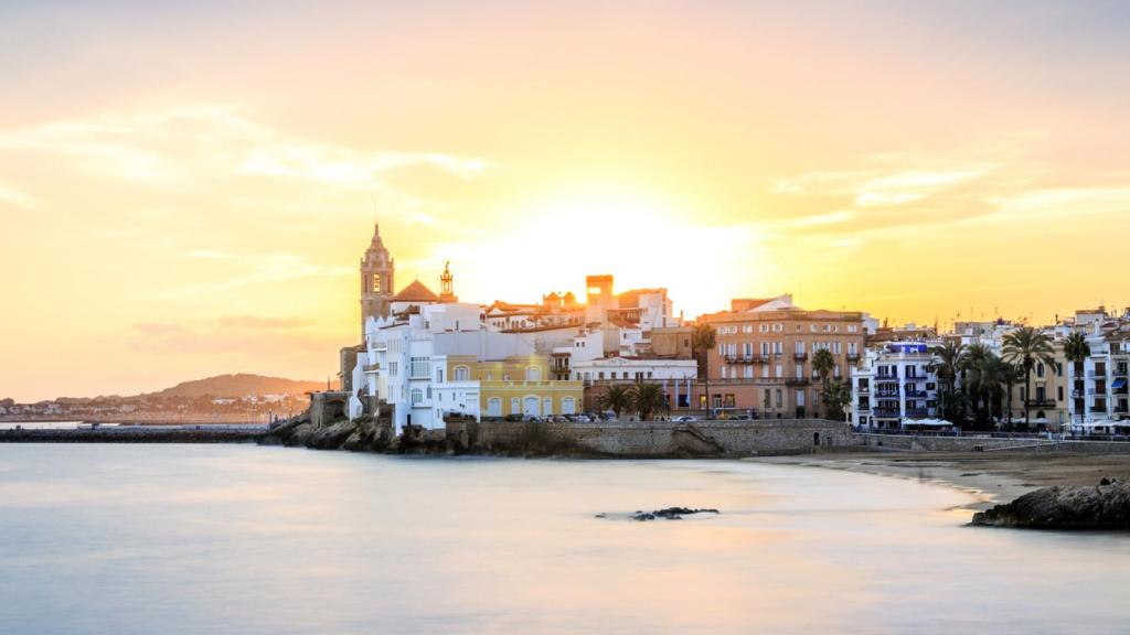 Atardecer en Sitges.