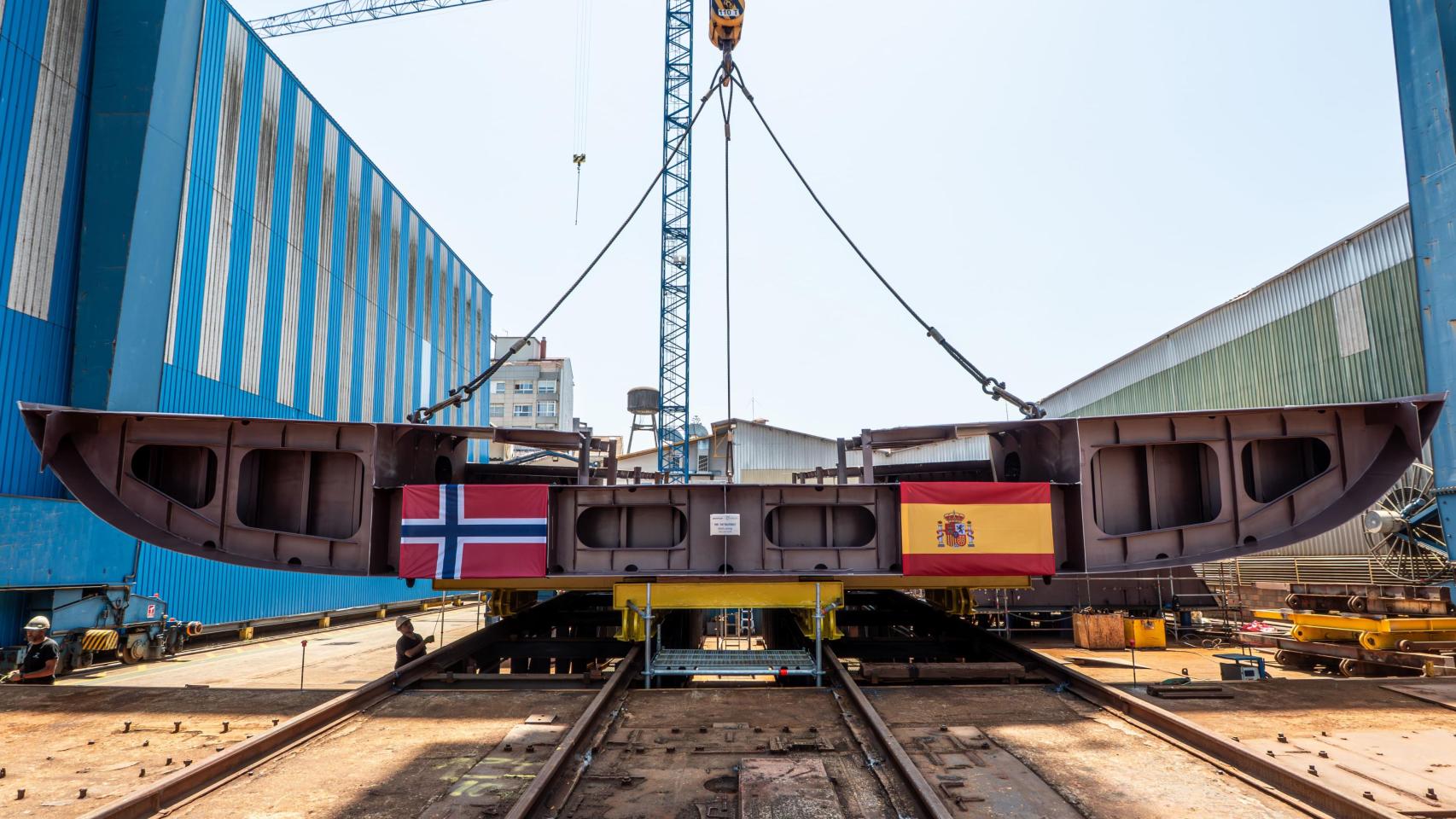 Puesta de quilla del buque Tauriko de Freire Shipyard. 