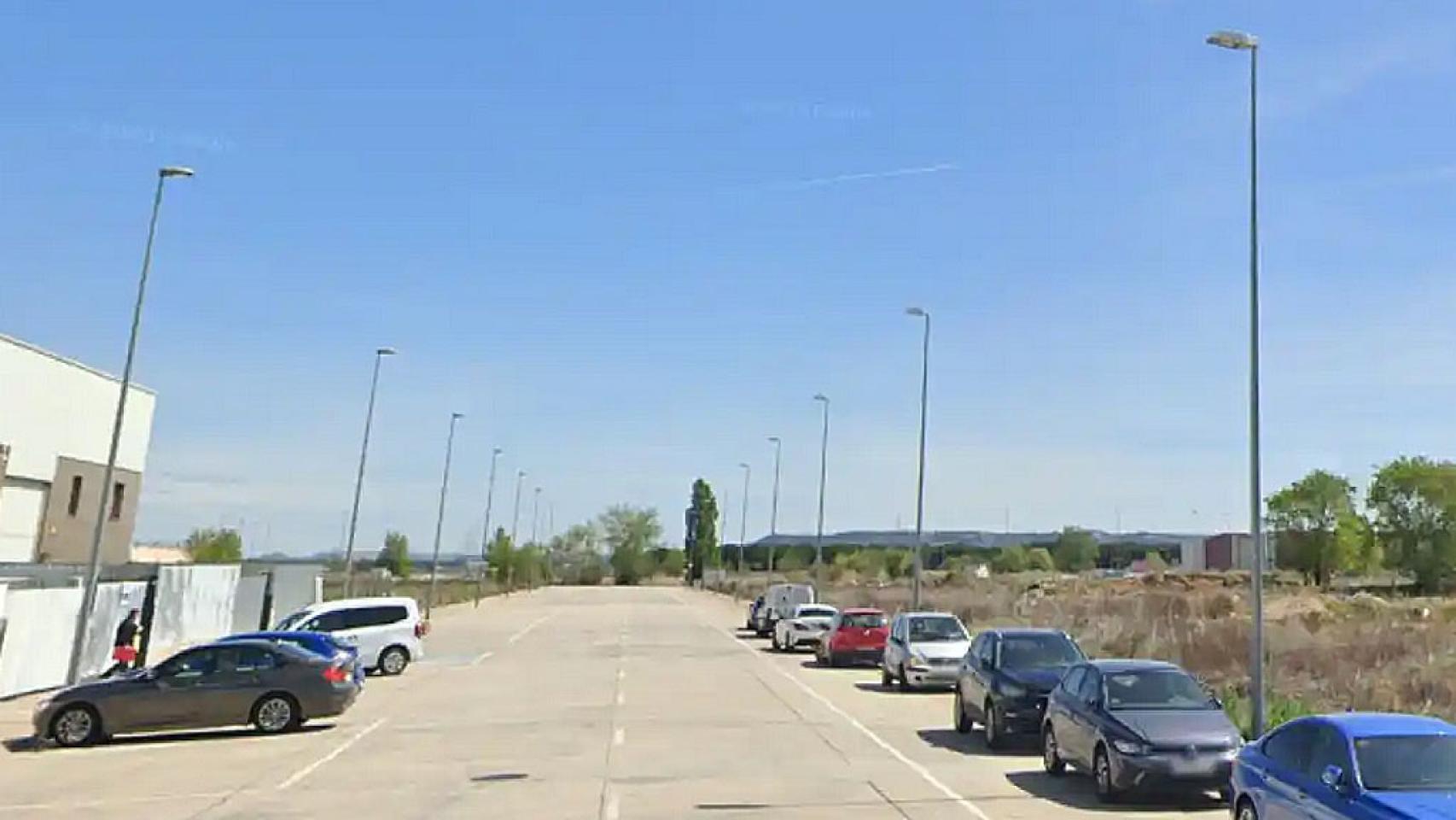 El Polígono El Brizo en Aldeamayor de San Martín donde se producen las carreras ilegales. 