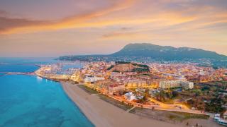 Puesta de sol en Denia.