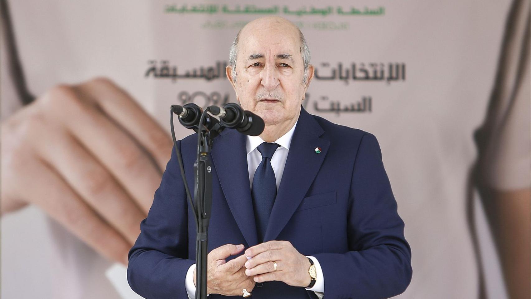 Imagen de archivo del presidente de Argelia, Abdelmajid Tebboune.