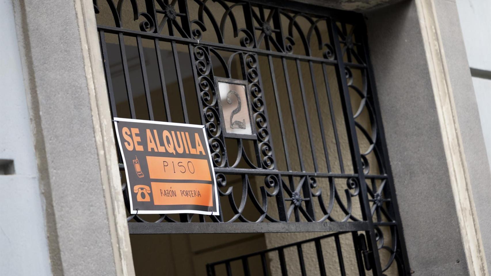 Anuncio de un piso en alquiler