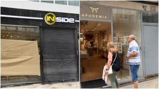 Locales de Inside y Apodemia, en la calle Real de A Coruña