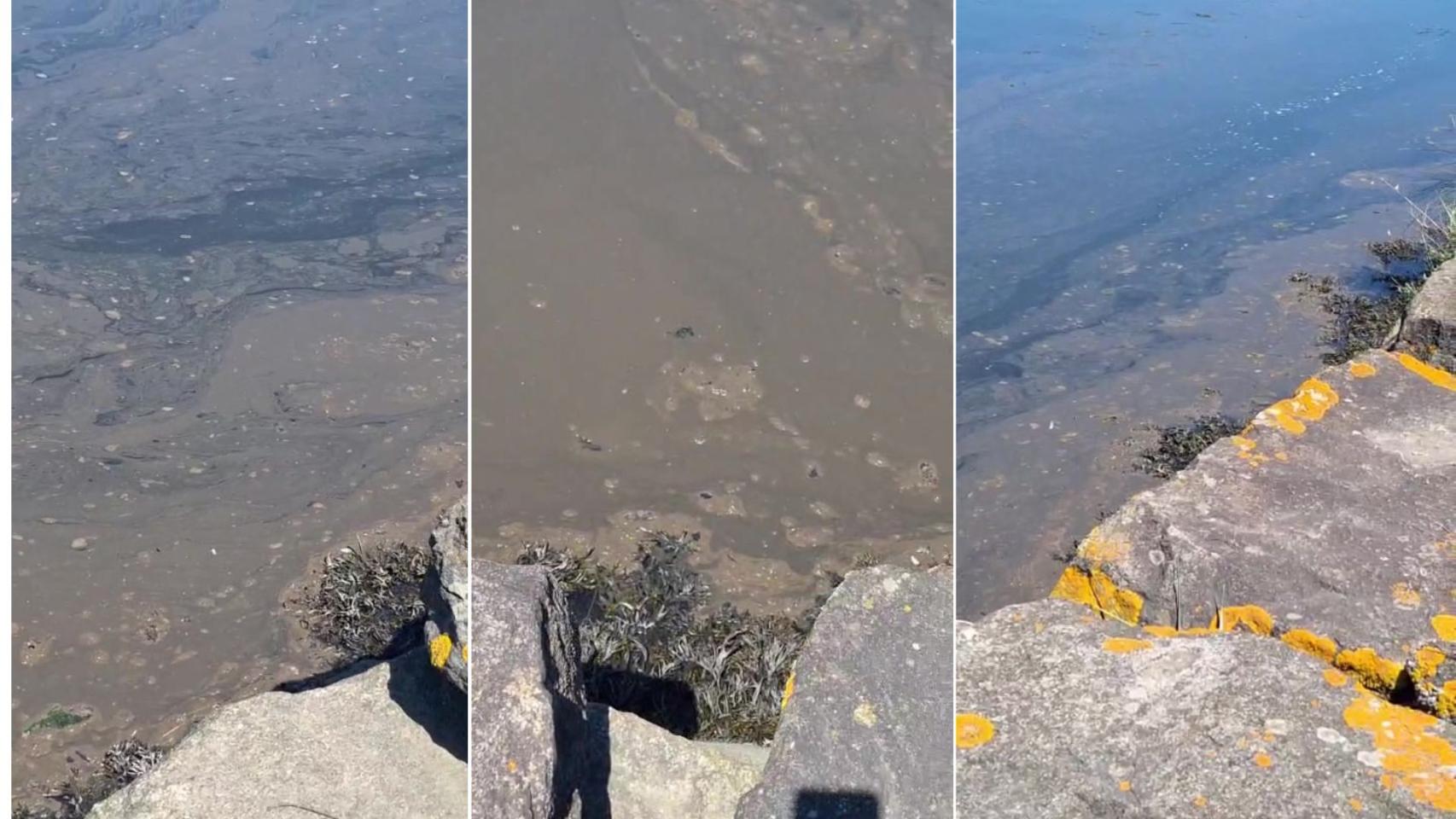Vertido sobre el río Mandeo.