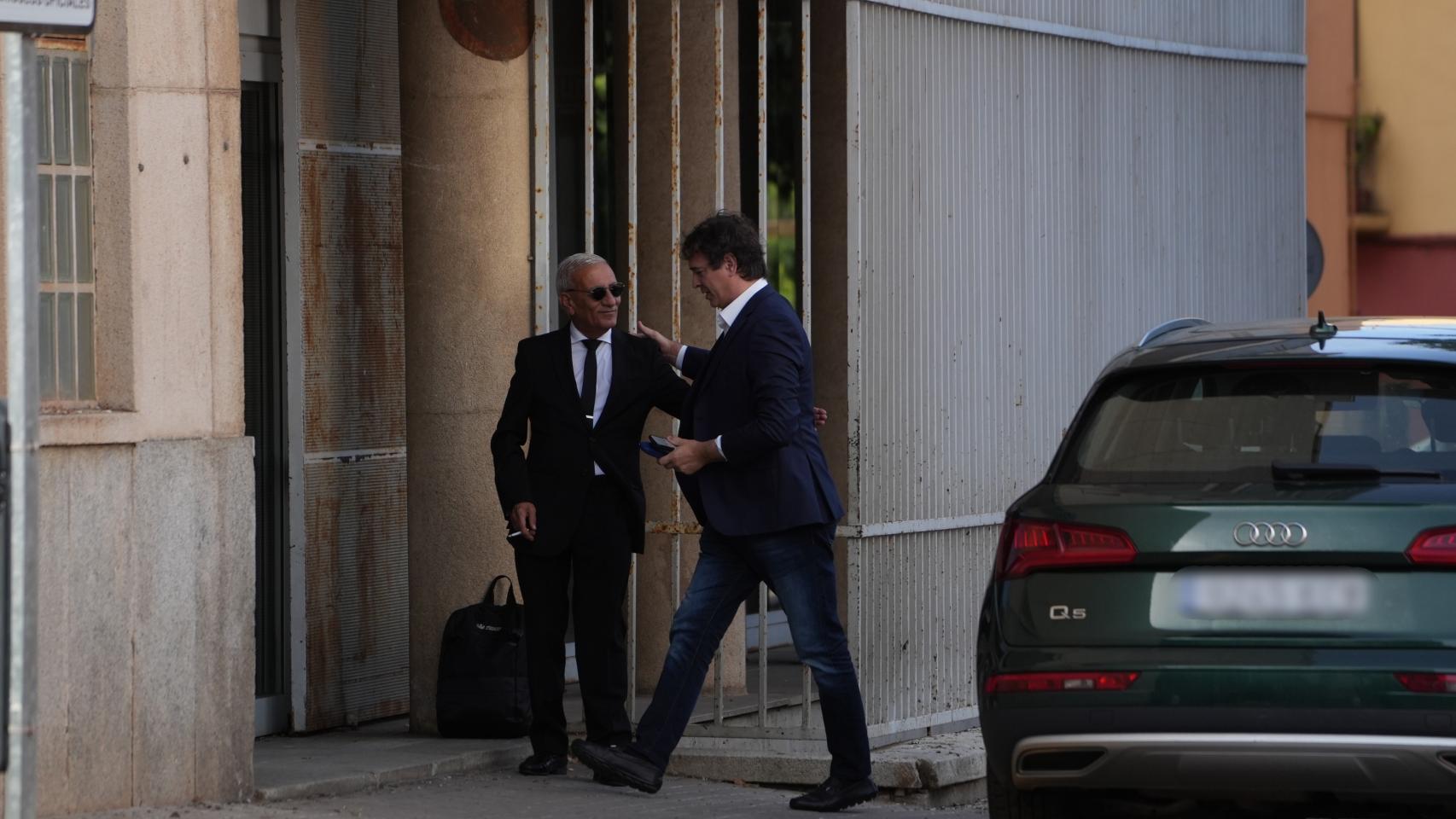 David Sánchez, a su llegada este martes a la tercera jornada del juicio en la Audiencia Provincial de Badajoz.
