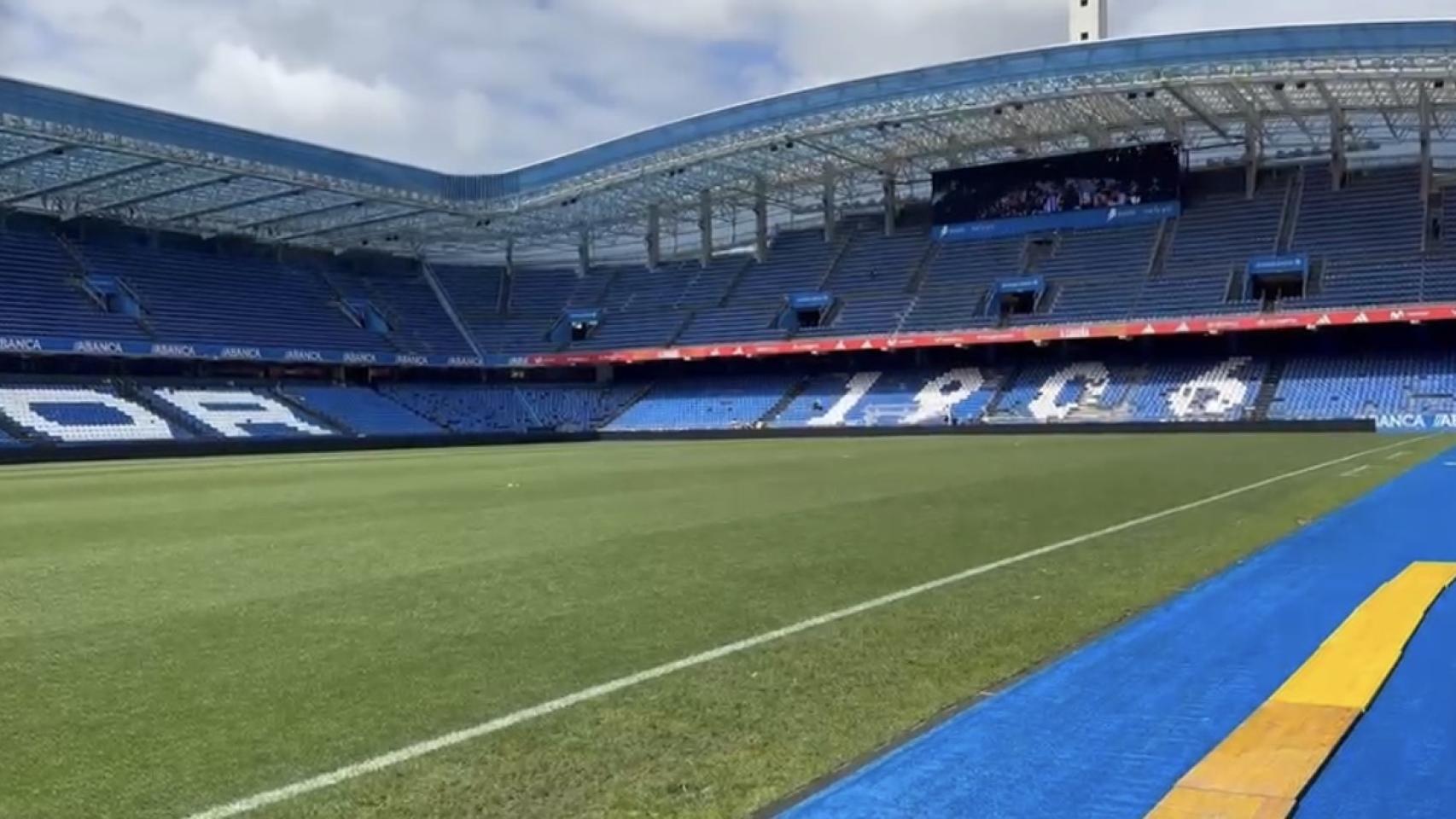 Imagen de Riazor este mediodía.