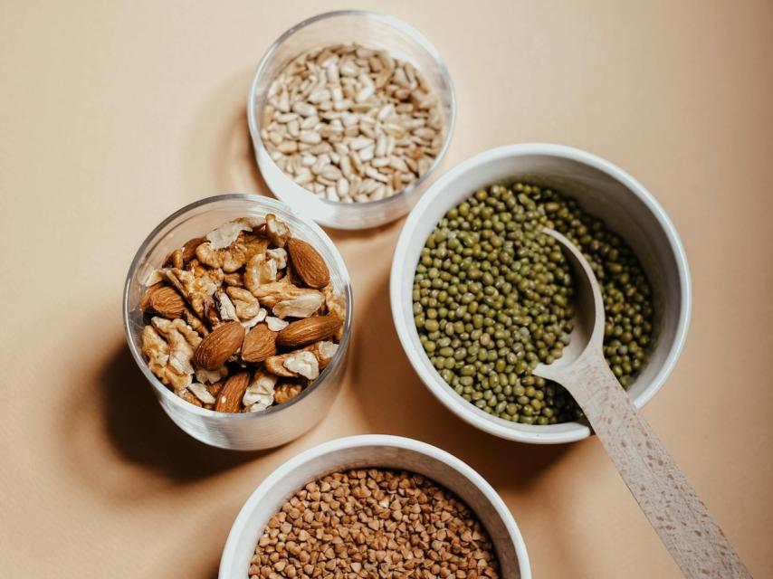 Alimentos ricos en proteínas.