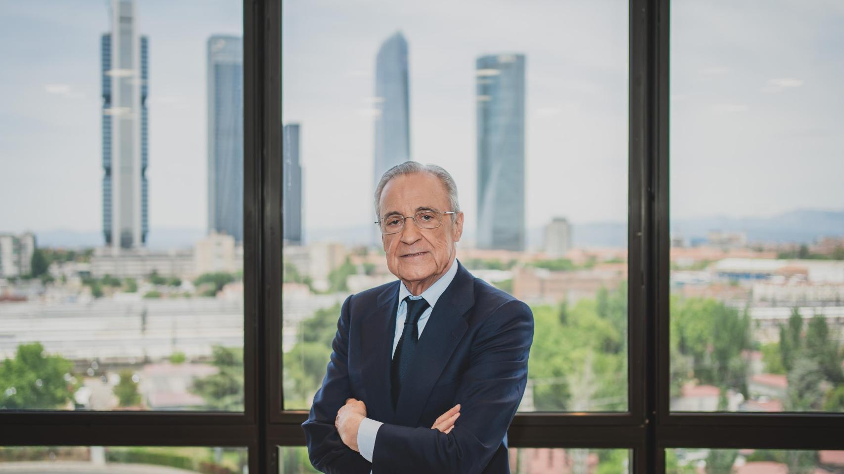 Florentino Pérez, candidato a las elecciones del Real Madrid, minutos antes de la entrevista con EL ESPAÑOL. 