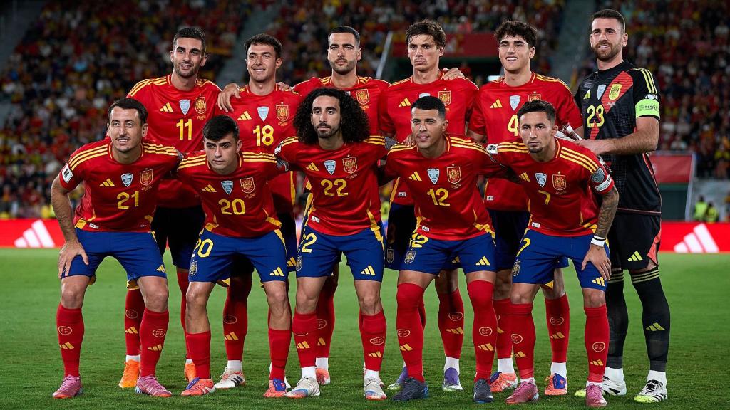 La selección española de fútbol en una imagen de archivo.