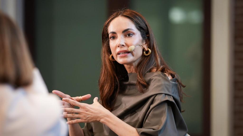 La modelo, empresaria y productora, fotografiada en la sede de Almagro de la Universidad Camilo José Cela.