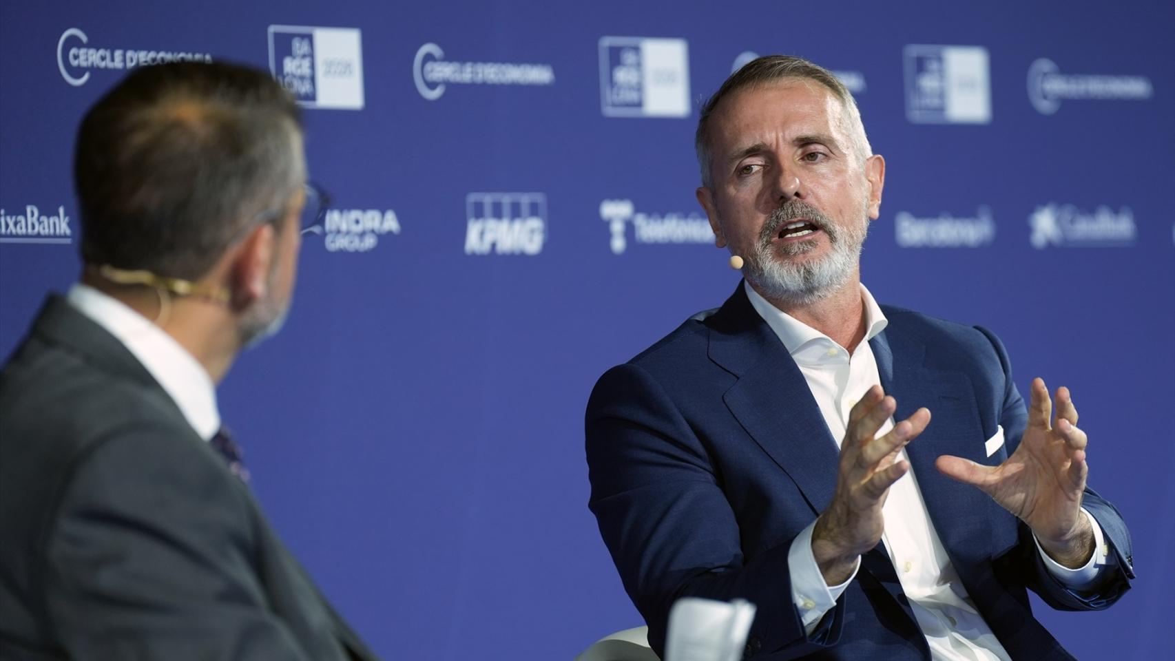 El presidente ejecutivo de Telefónica, Marc Murtra, durante la celebración de la 41ª Reunión del Cercle d'Economia.