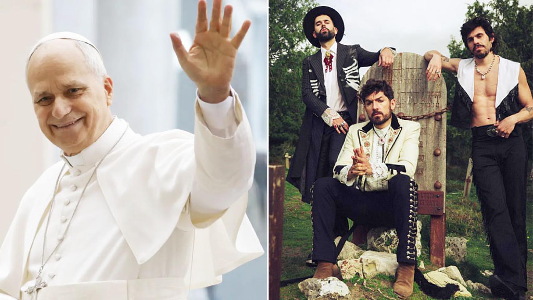 El Papa León XIV y la banda vallisoletana Siloé.