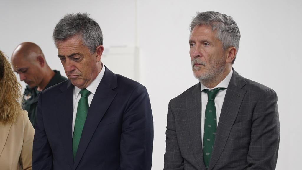 Leonardo Marcos y el ministro Marlaska, en un acto en 2024.