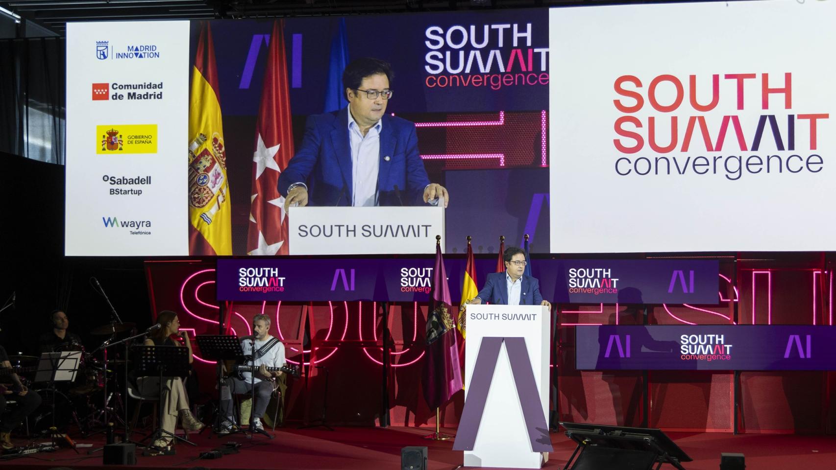 El ministro Óscar López en la inauguración de South Summit en Madrid este 3 de junio.