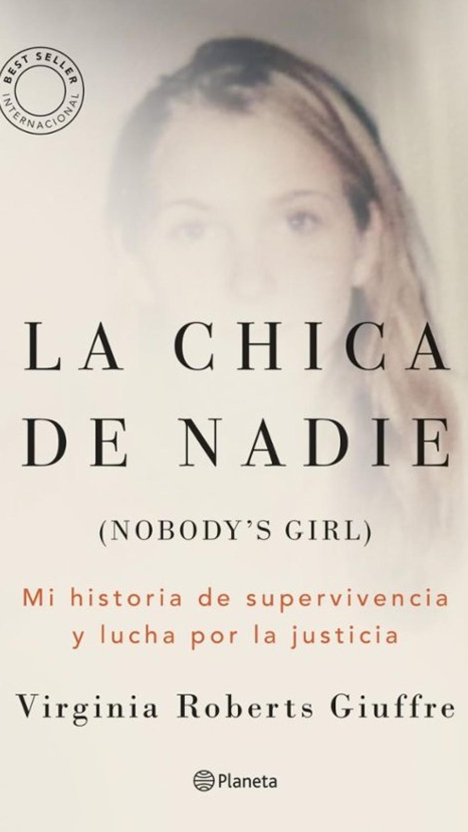 La portada del libro de Virginia Giuffre.