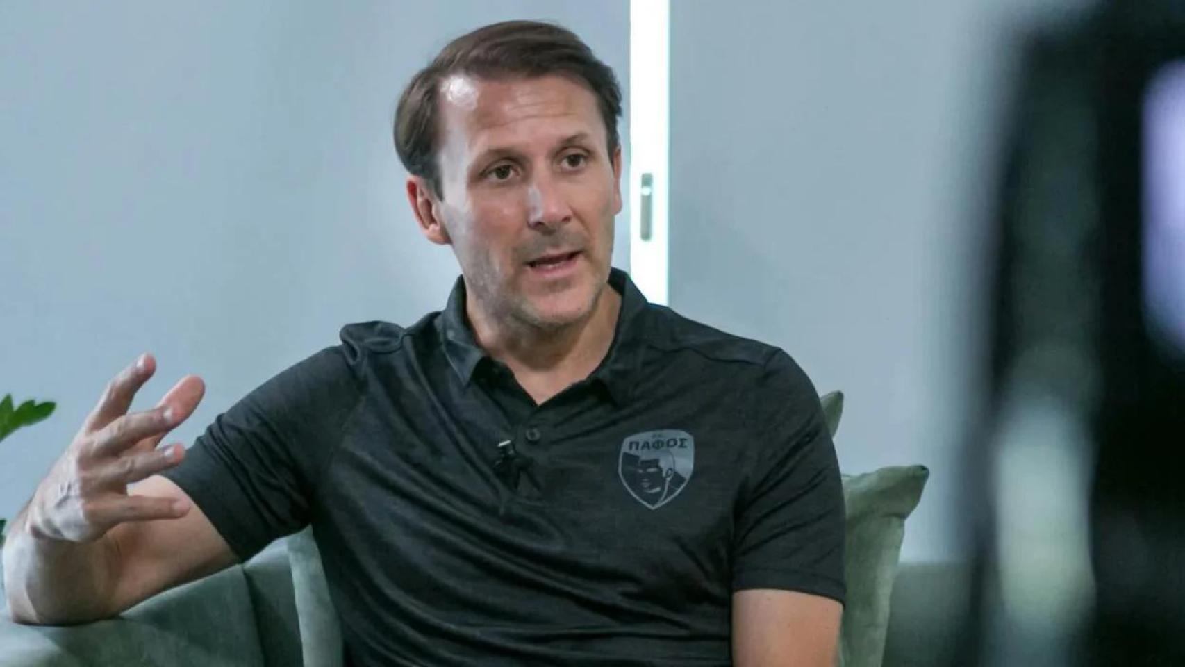 Gaizka Mendieta, durante una entrevista. 