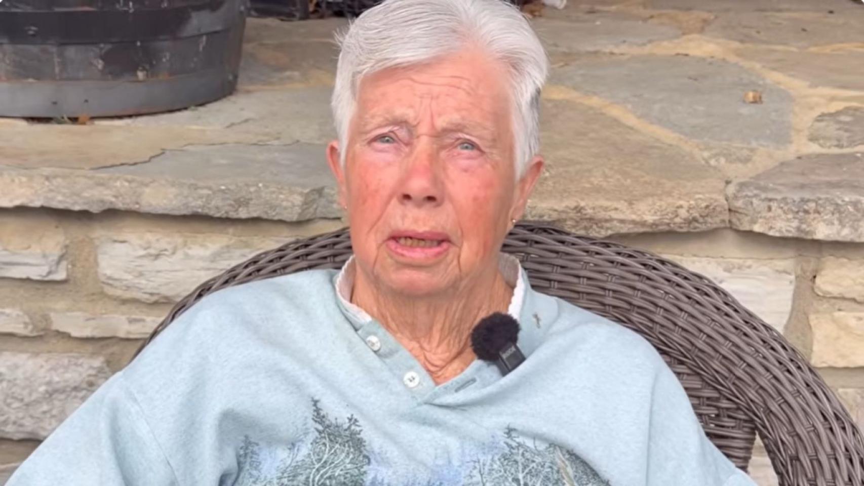 Ida Huddleston, ganadera jubilada de 82 años.