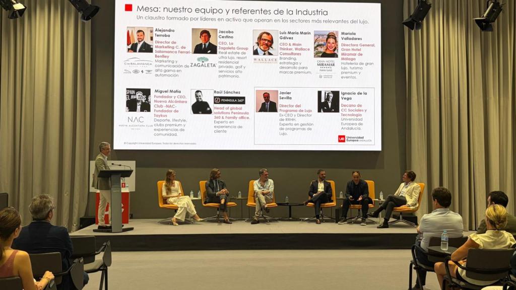 Un momento de la presentación del máster en la Universidad Europea de Andalucía. 