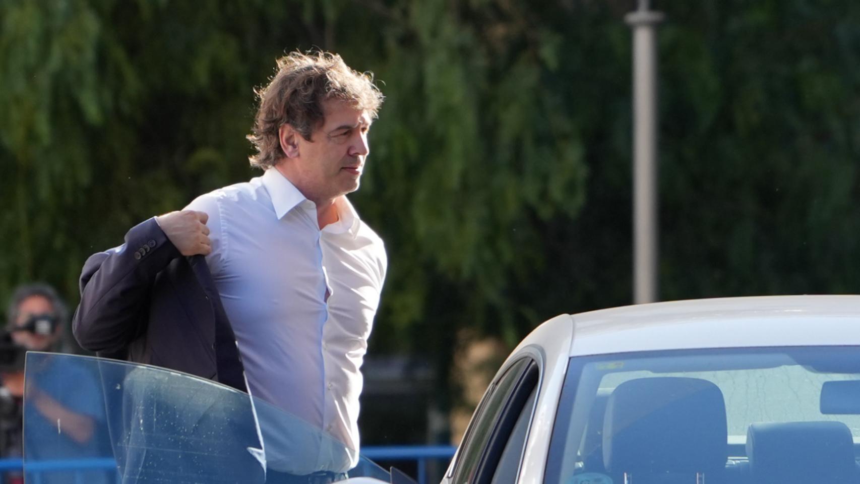El hermano del presidente del Gobierno, David Sánchez, a su llegada a la cuarta jornada del juicio del 'caso Hermano', este miércoles.