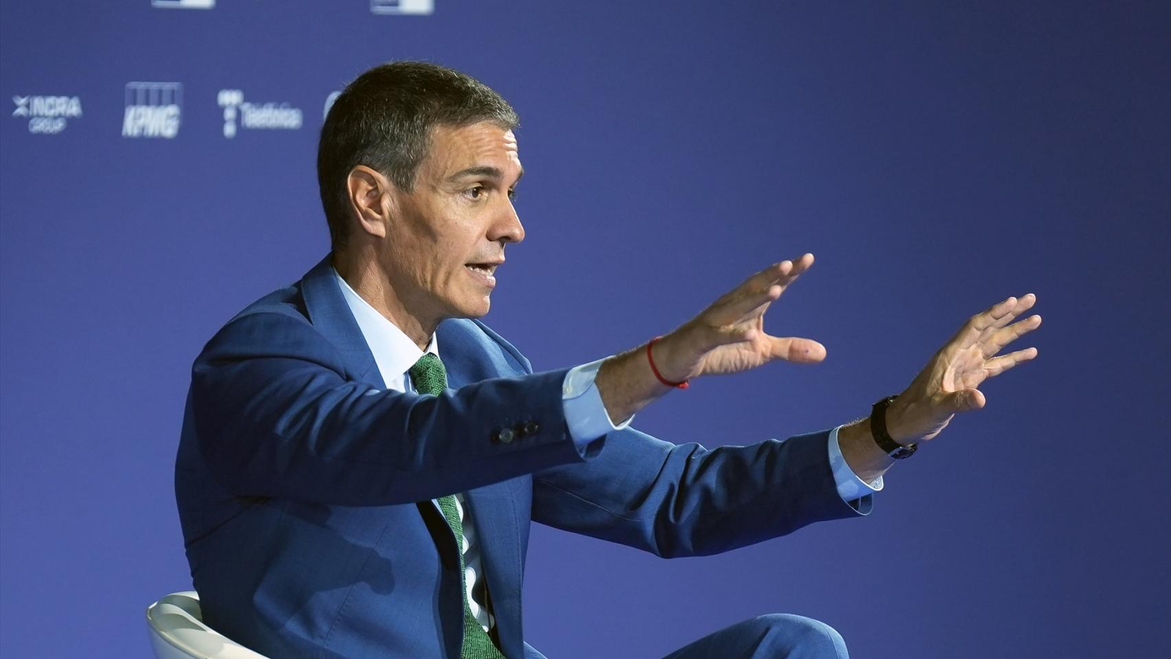 El presidente del Gobierno, Pedro Sánchez, este miércoles en la clausura del Cercle d'Economia.
