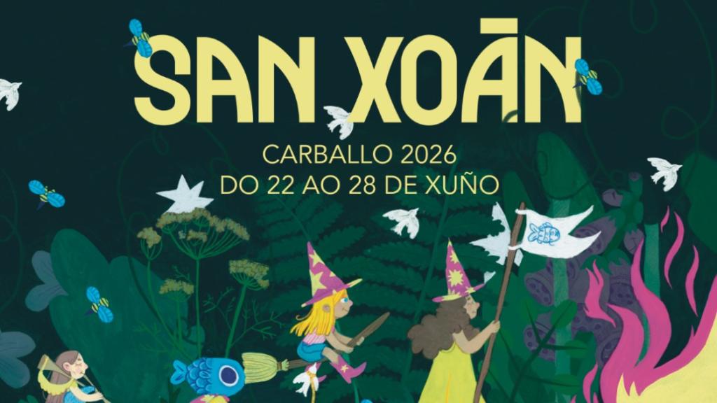 Cartel de las verbenas de San Xoán 2026 en Carballo