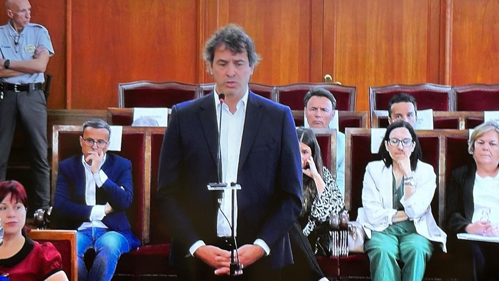 David Sánchez declara ante la Audiencia de Badajoz.