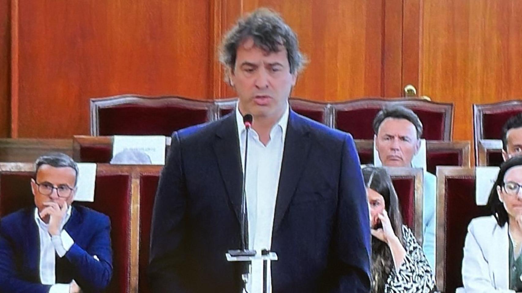 David Sánchez declara ante la Audiencia de Badajoz.