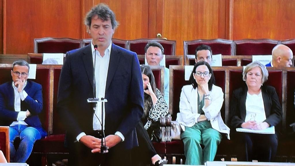 David Sánchez declara ante la Audiencia de Badajoz.