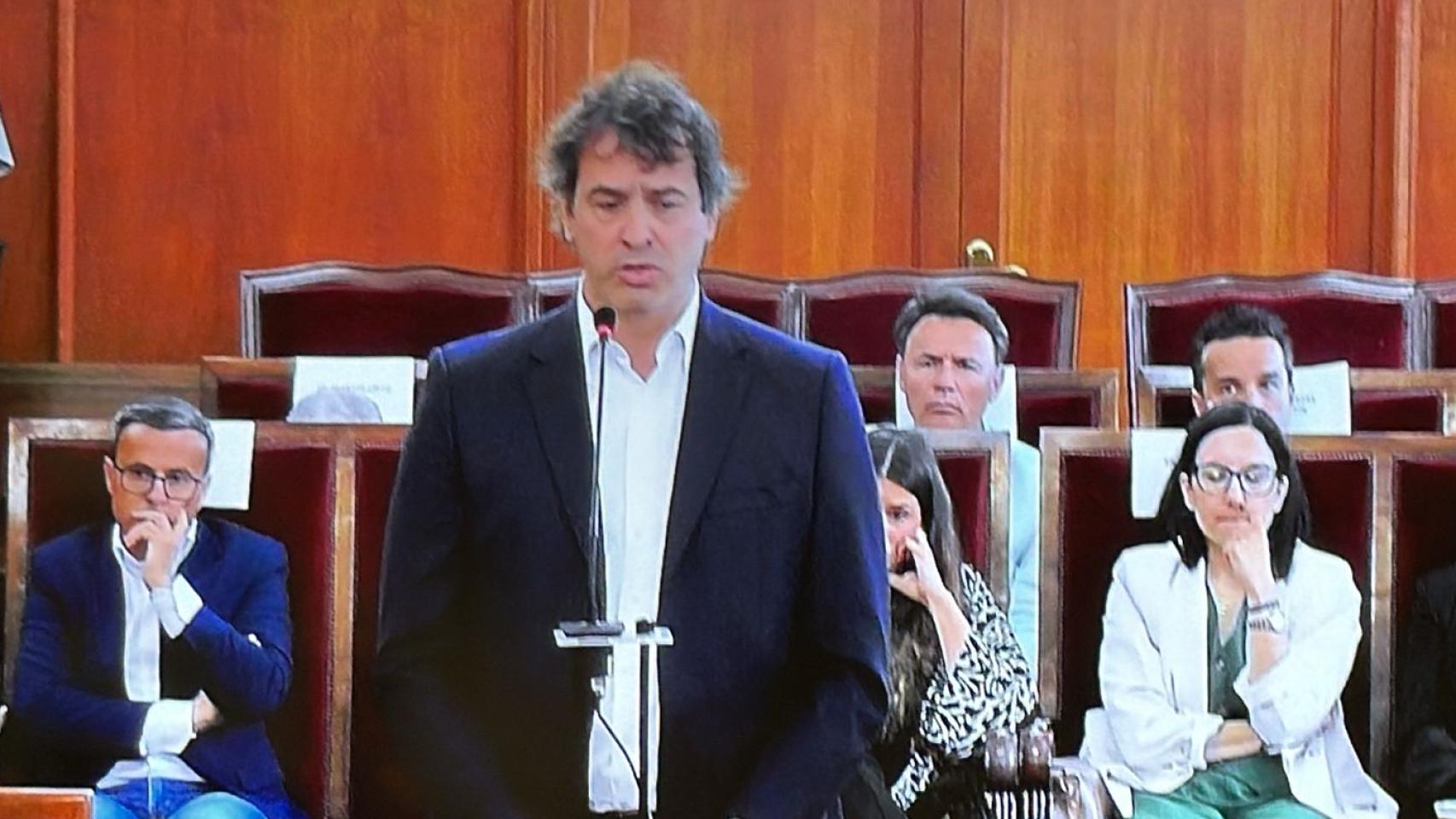 David Sánchez declara ante la Audiencia de Badajoz.