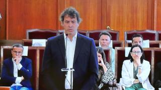 David Sánchez declara ante la Audiencia de Badajoz.