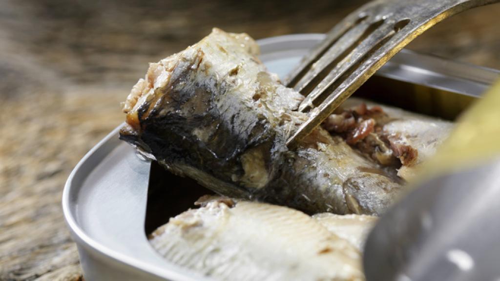 Una lata de sardinas.