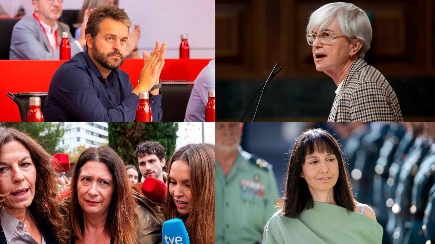 De izquierda a derecha y de arriba a abajo: Juanfran Serrano, Isaura Leal, Leire Díaz y Mercedes González.
